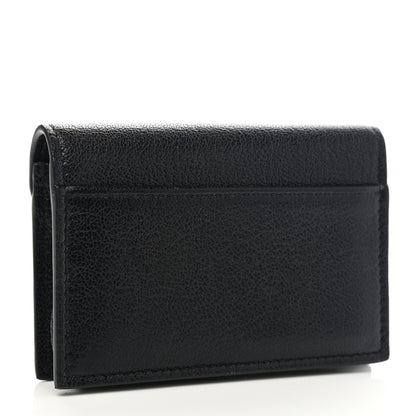 Christian Dior Goatskin Saddle Card Holder Black 3 of 10