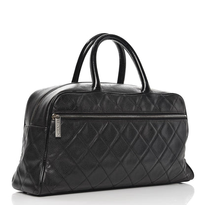 Chanel Caviar Patent Large Bowler Black 3 of 10