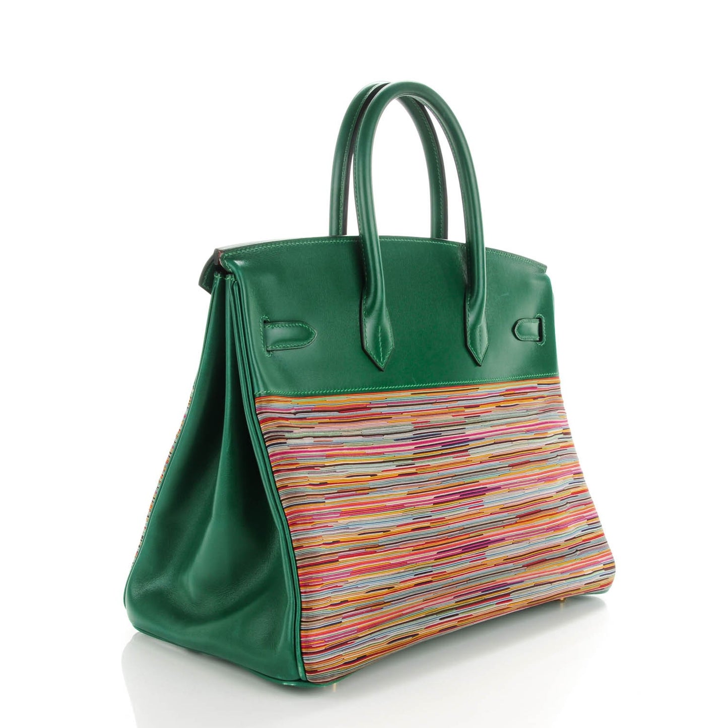 Box Vibrato Birkin 35 Vert Clair
