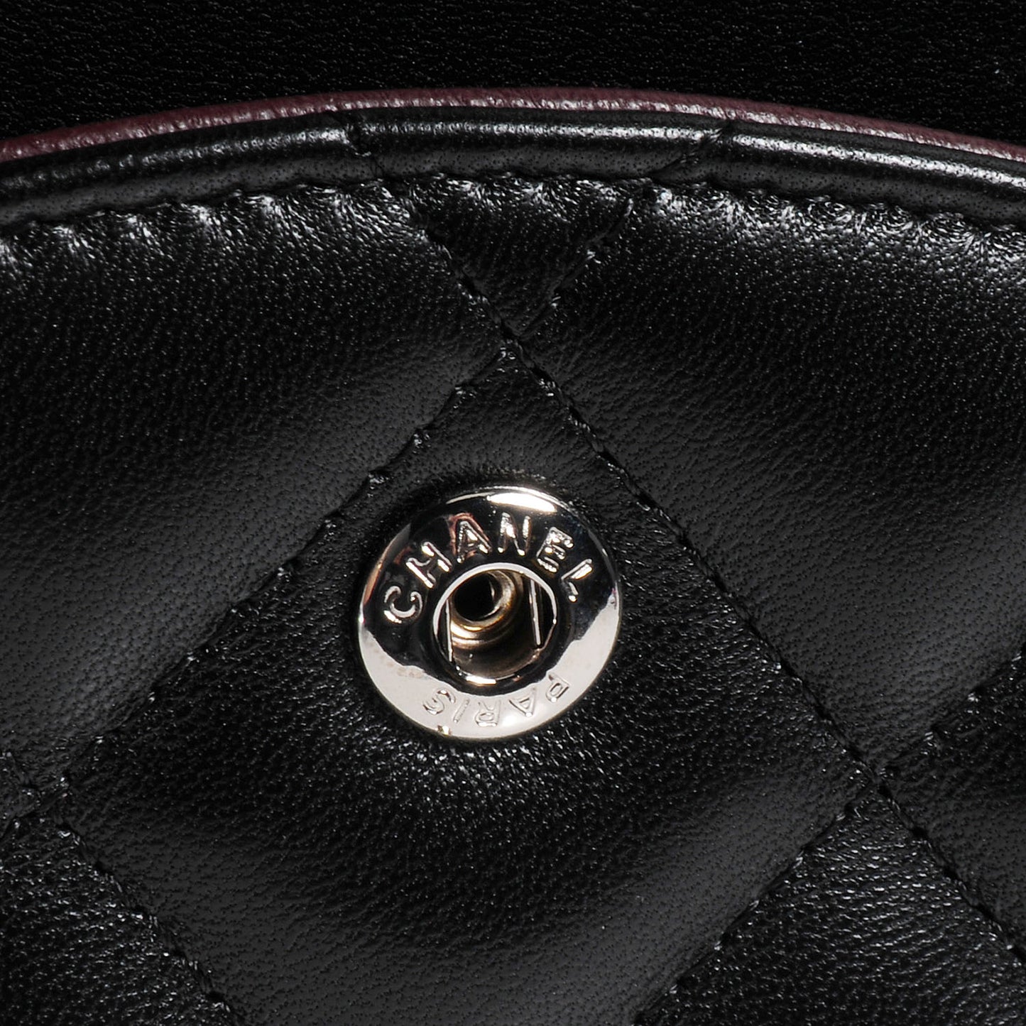 Lambskin Jumbo Double Flap Black