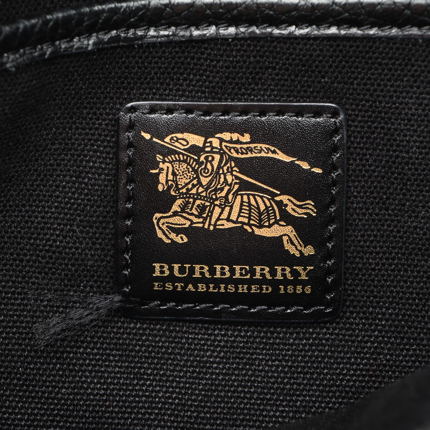 Burberry Hertiage Grain Medium Chadwich Tote Black 6 of 6