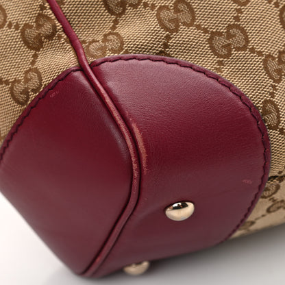 Gucci Monogram Web Medium Mayfair Tote Cherry 12 of 19