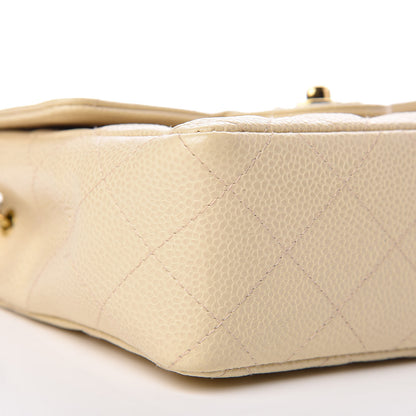 Chanel Caviar Quilted Mini Square Flap Light Beige 8 of 10