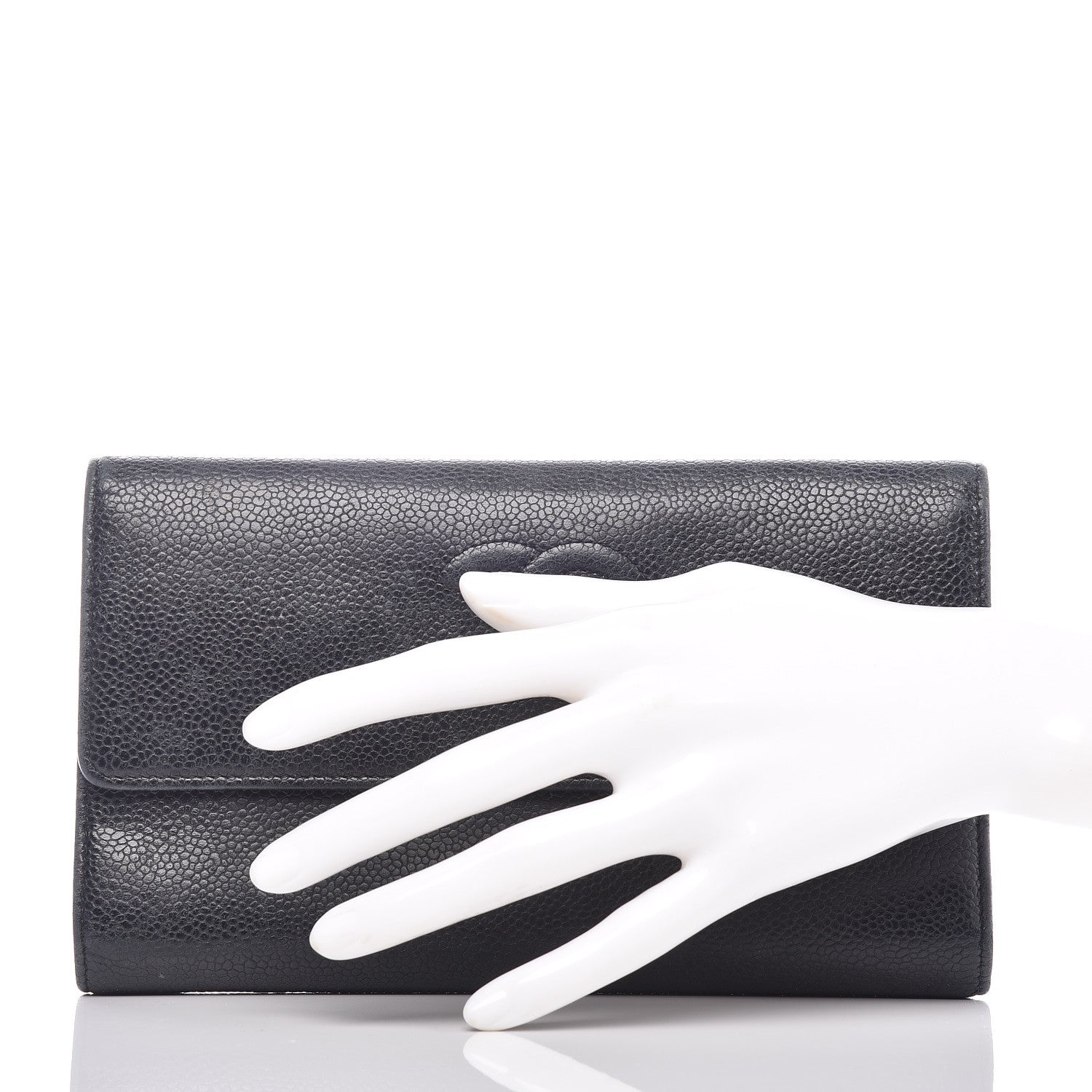 Chanel Caviar Timeless CC Large Flap Wallet Black 2 of 19