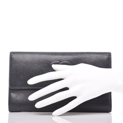 Chanel Caviar Timeless CC Large Flap Wallet Black 2 of 19
