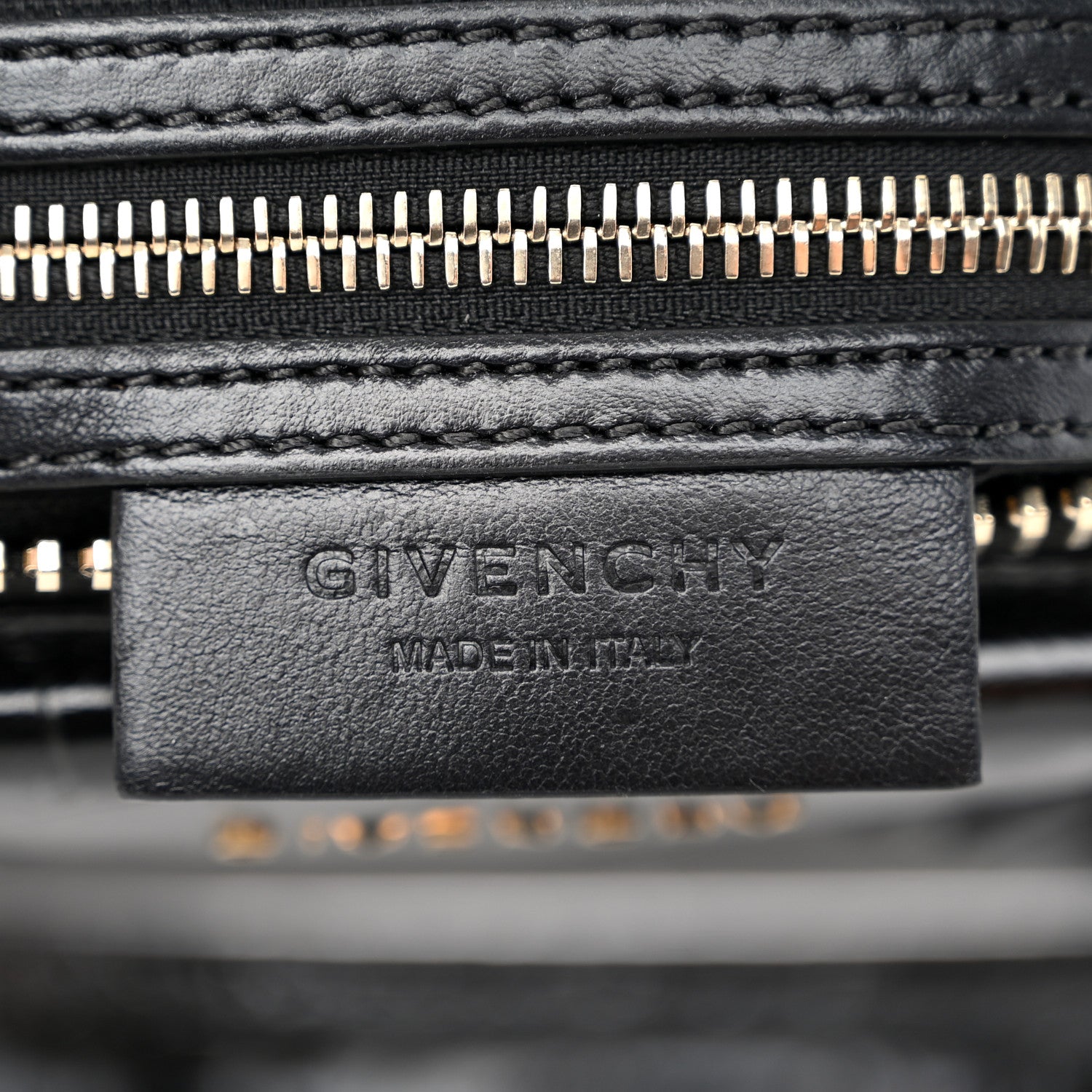 Givenchy Calfskin Crocodile Embossed Small Antigona Black 6 of 10