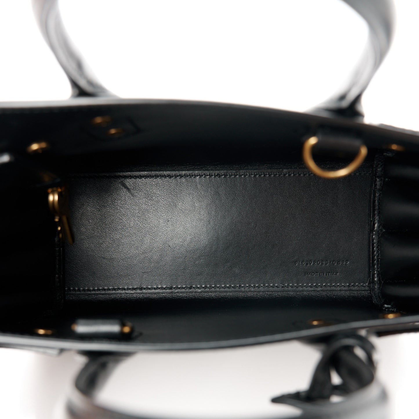 Calfskin Nano Sac De Jour Black