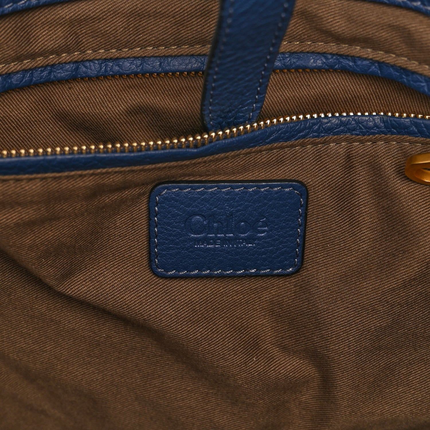 Chloe Calfskin Large New Marcie Tote Royal Navy 6 of 12