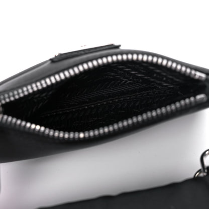 Prada Tessuto Re-Nylon Double Pouch Black 4 of 10