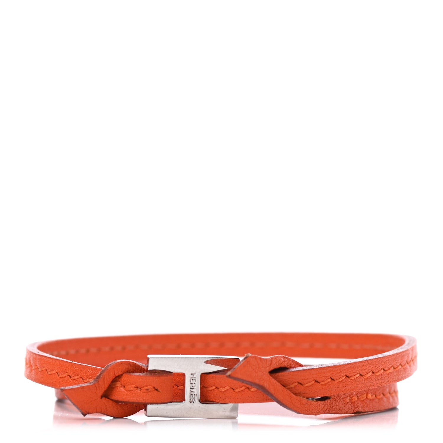 Hermes Swift Double Tour H Bracelet Orange 1 of 4