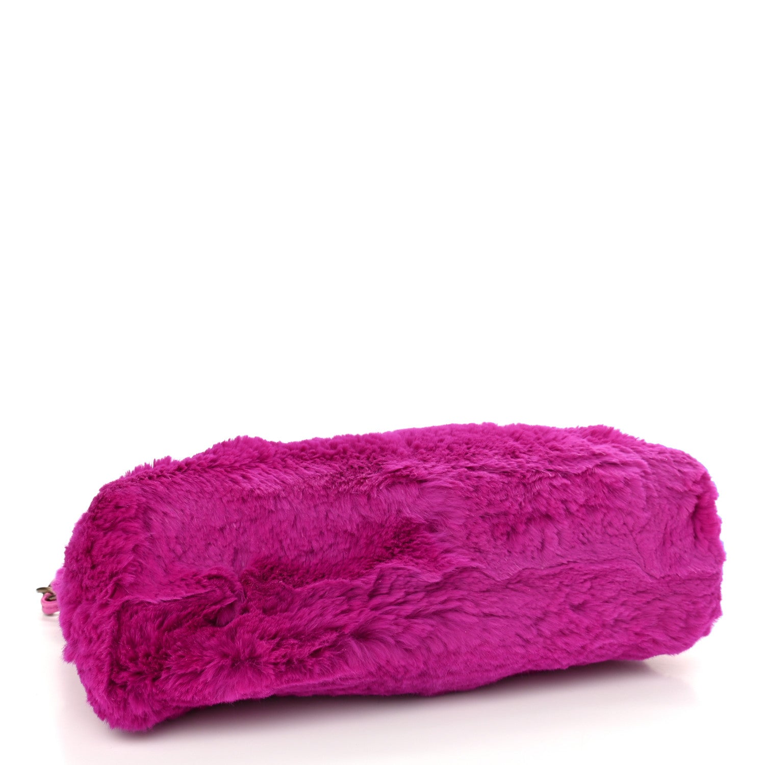 Chanel Rabbit Fur Shoulder Bag Fuchsia 4 of 11
