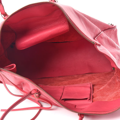 Balenciaga Veau Papier A4 Zip Around Tote Rouge Grenade 7 of 15