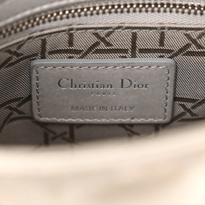 Christian Dior Metallic Nubuck Cannage Mini Lady Dior Silver 7 of 12