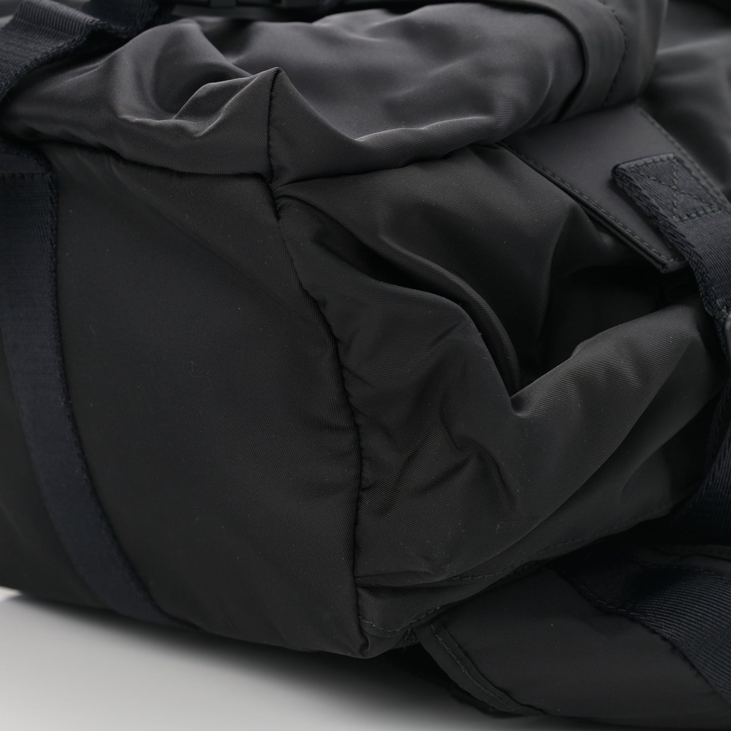 Nylon Logo Print Small Wilfin Backpack Black