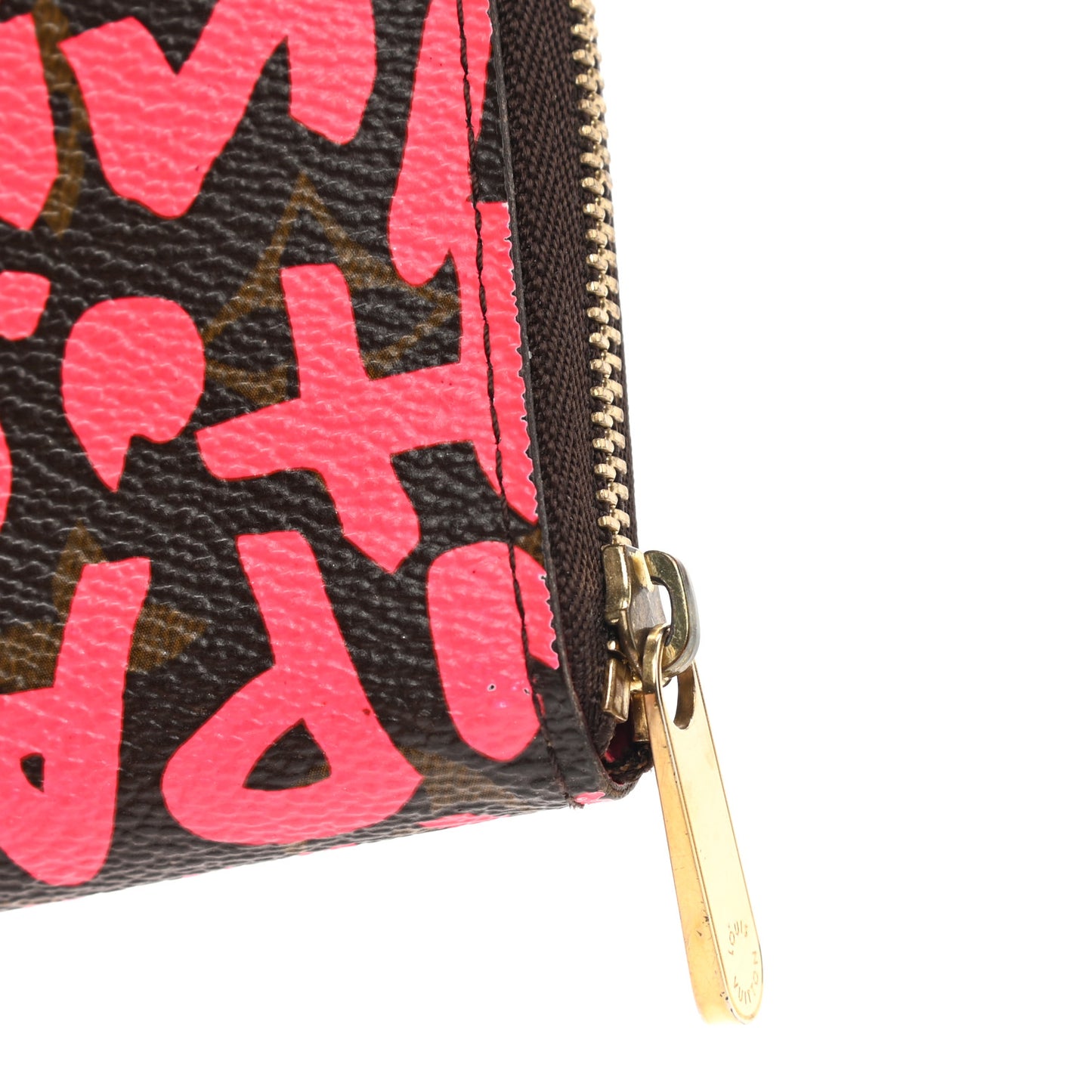 Monogram Graffiti Zippy Coin Purse Fuchsia