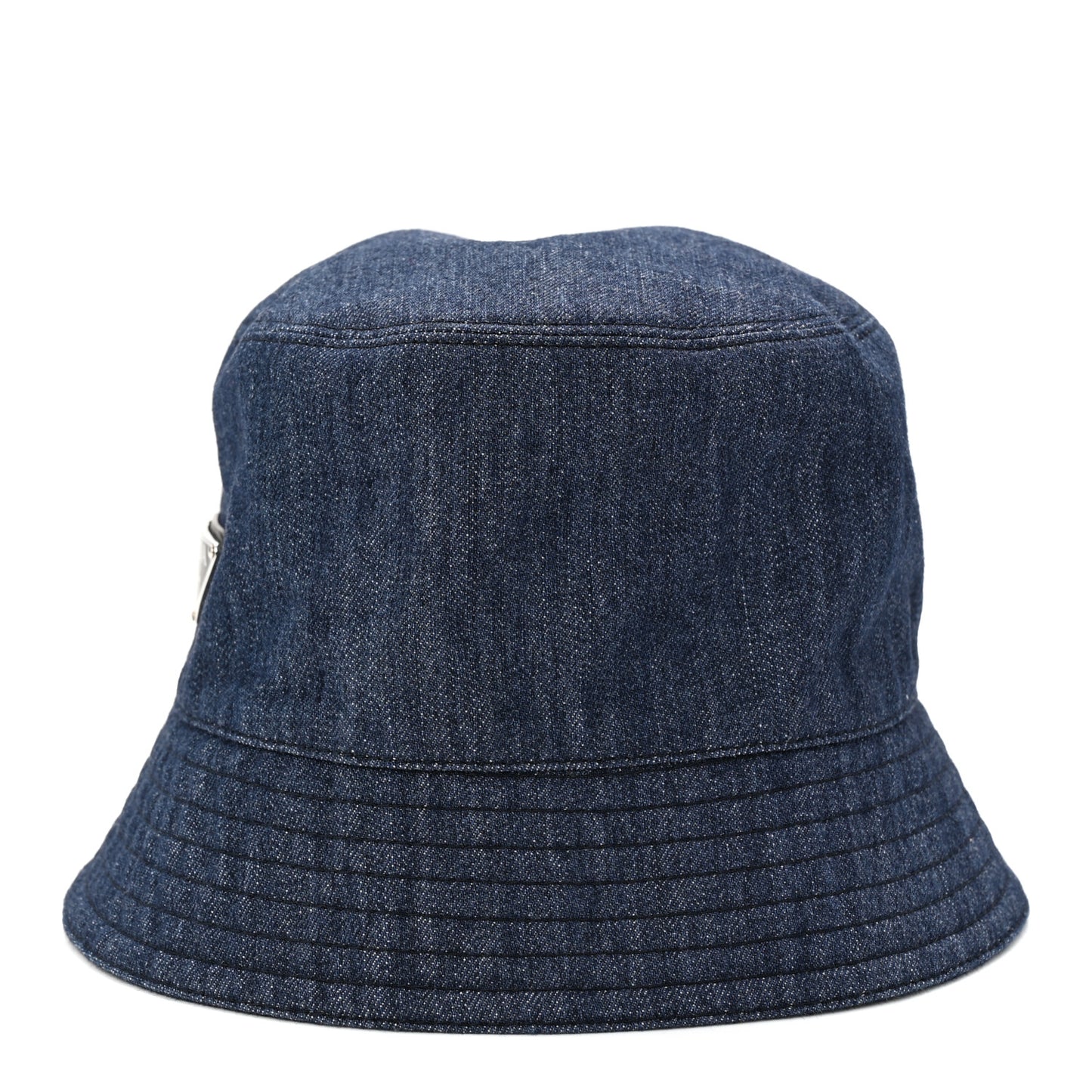 Denim Metal Triangle Logo Bucket Hat M Navy