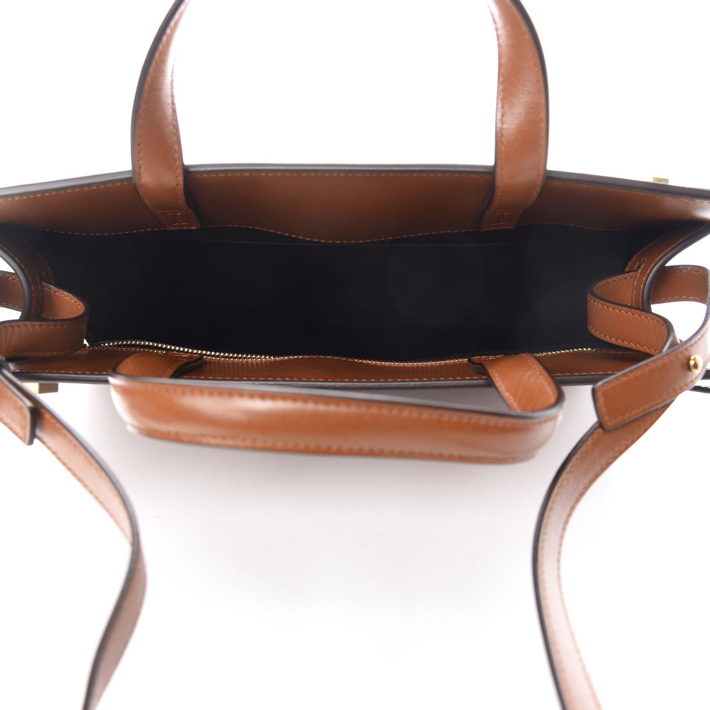 Calfskin Small Manhattan Shopper Tote Brick