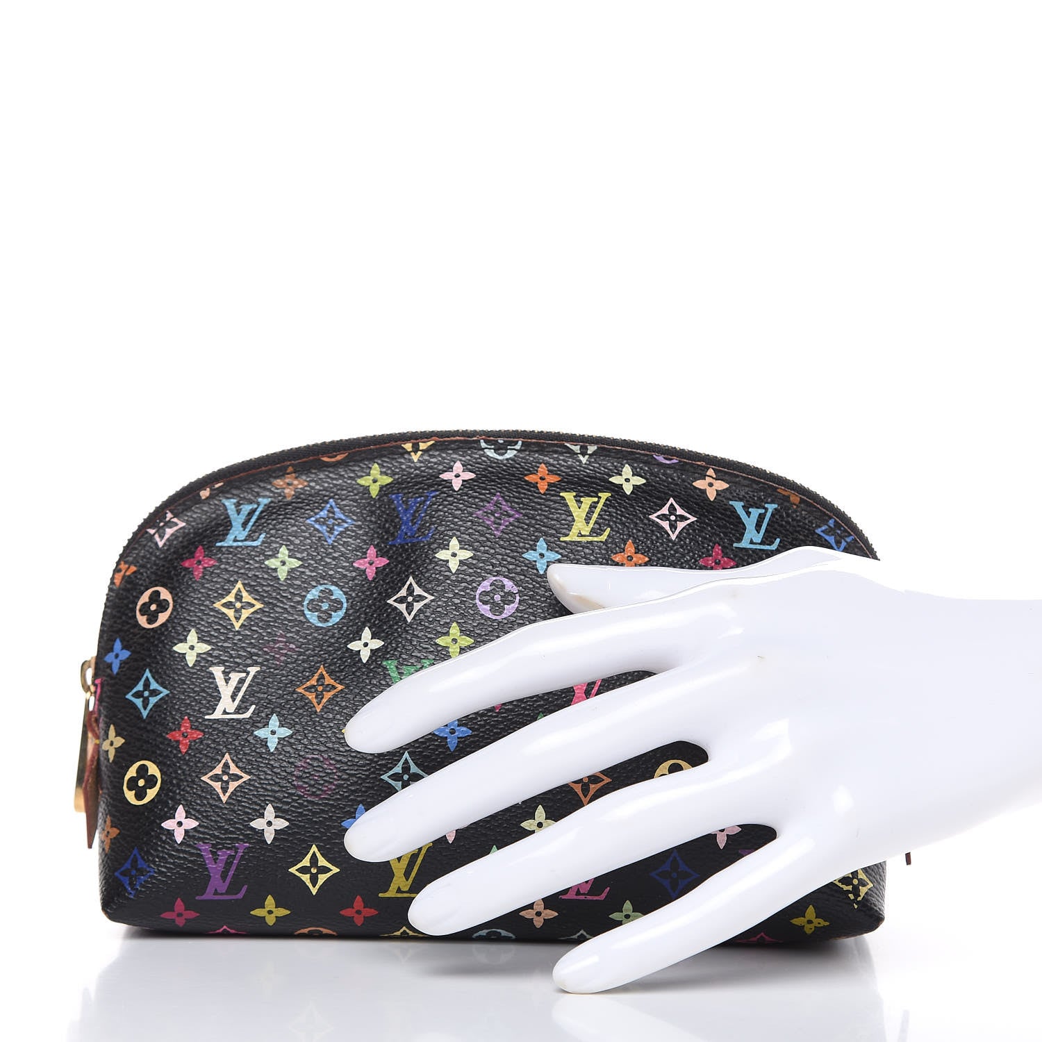 Louis Vuitton Monogram Multicolor Cosmetic Pouch Black Grenade 5 of 12