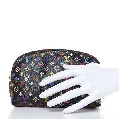 Louis Vuitton Monogram Multicolor Cosmetic Pouch Black Grenade 5 of 12