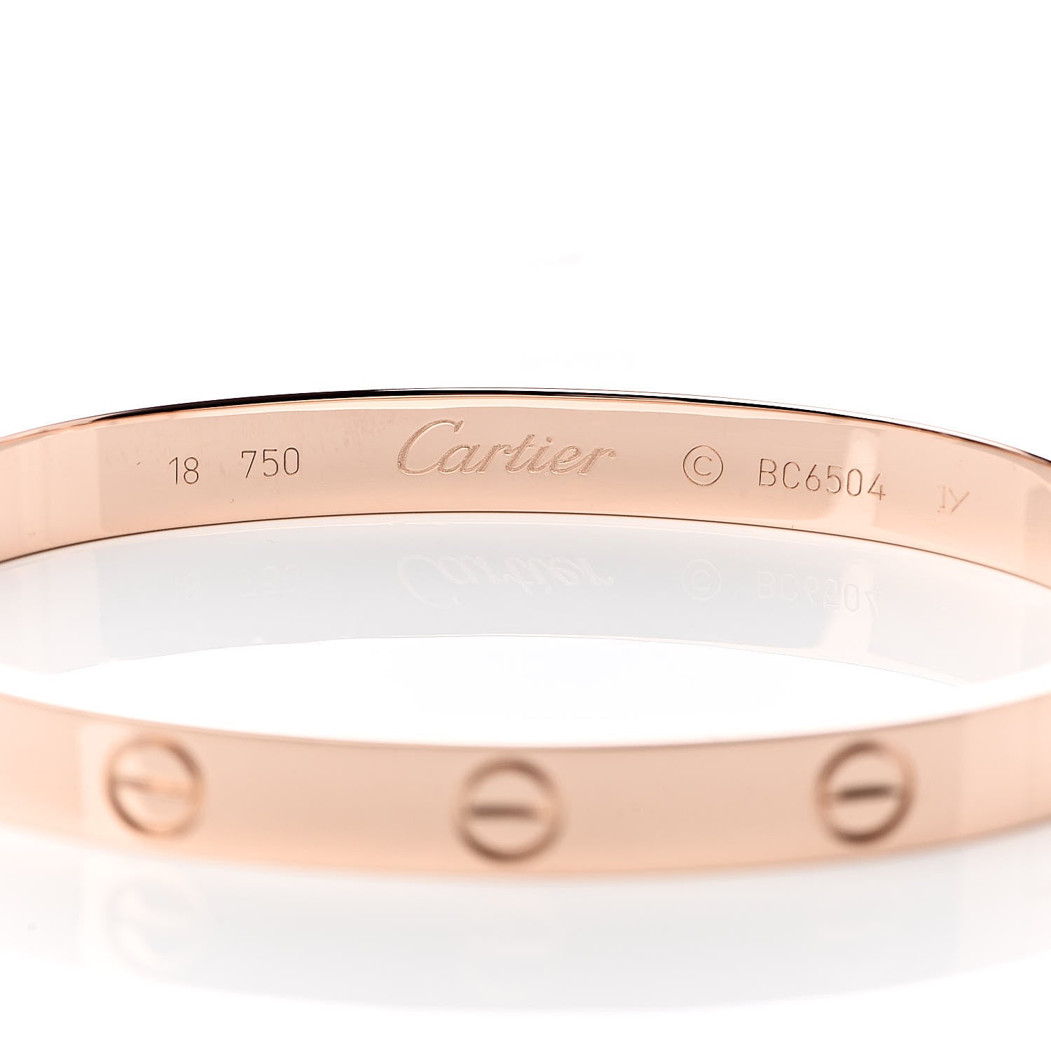 Cartier 18K Pink Gold LOVE Bracelet 18 5 of 6