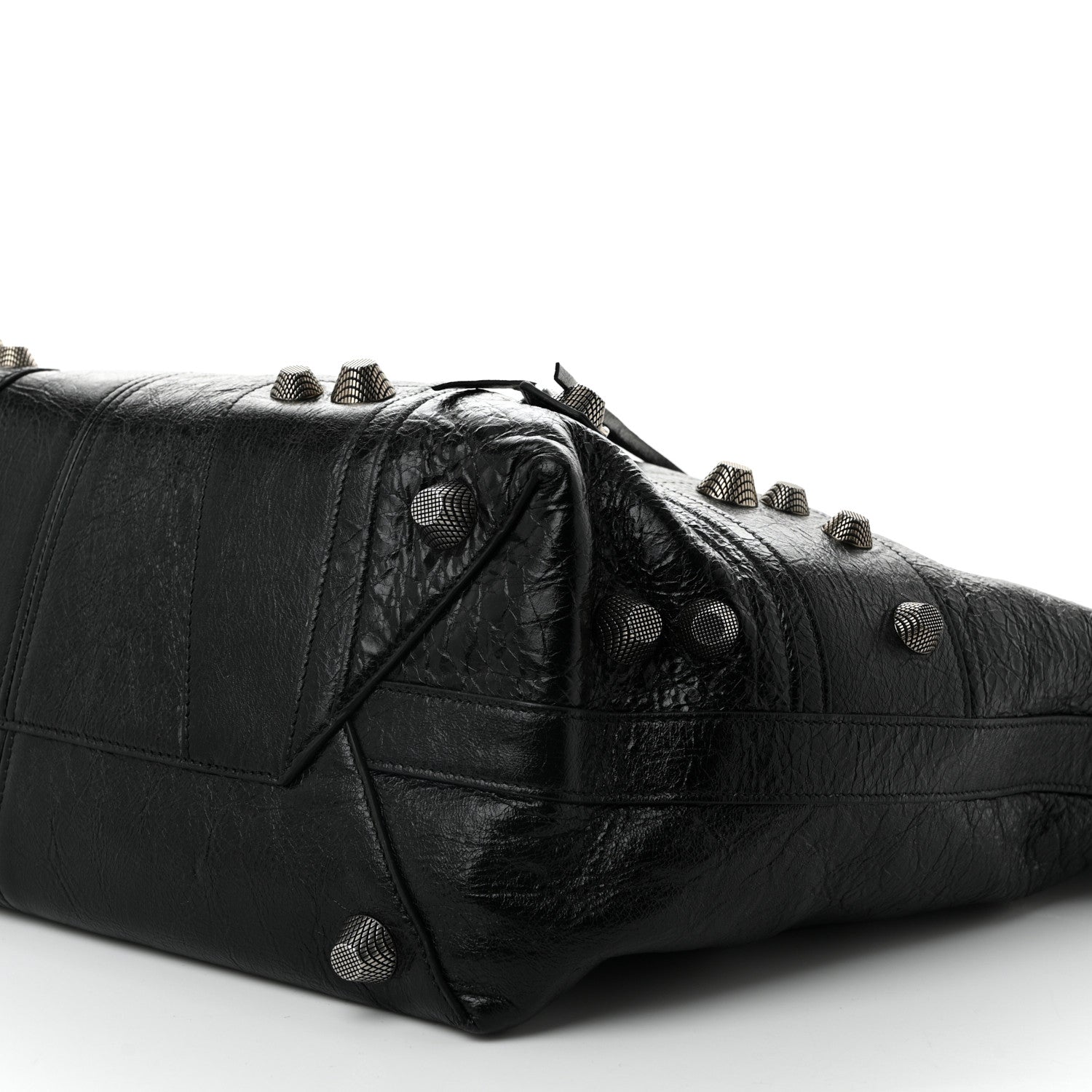 Balenciaga Agneau Arena Large Le Cagole Carry All Bag Black