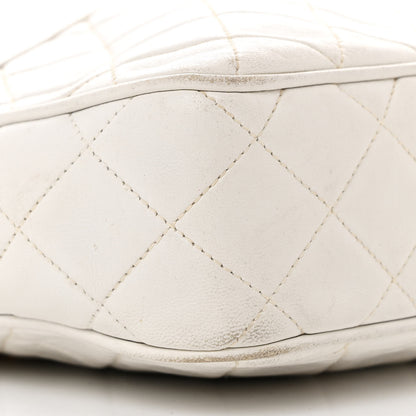 Chanel Lambskin Quilted Tassel Camera Case White 10 of 14