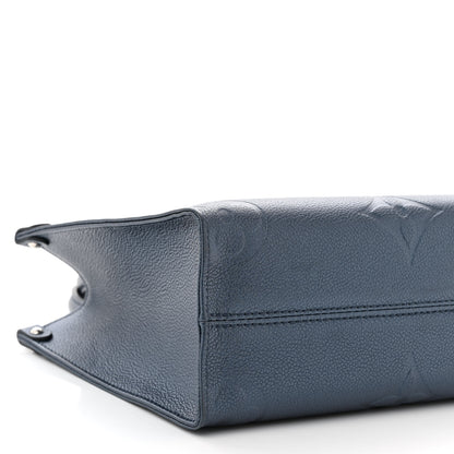 Louis Vuitton Metallic Empreinte Monogram Giant Onthego PM Navy Nacre 8 of 9