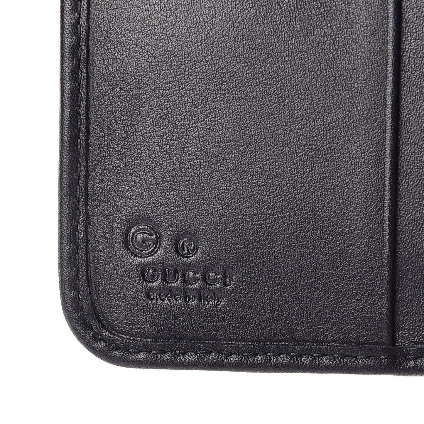 Microguccissima Compact Wallet Navy