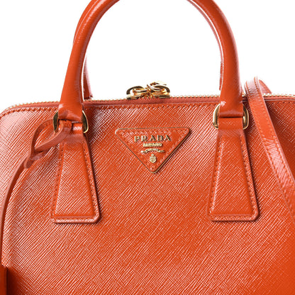 Prada Saffiano Vernice Small Promenade Tote Arancio 10 of 10