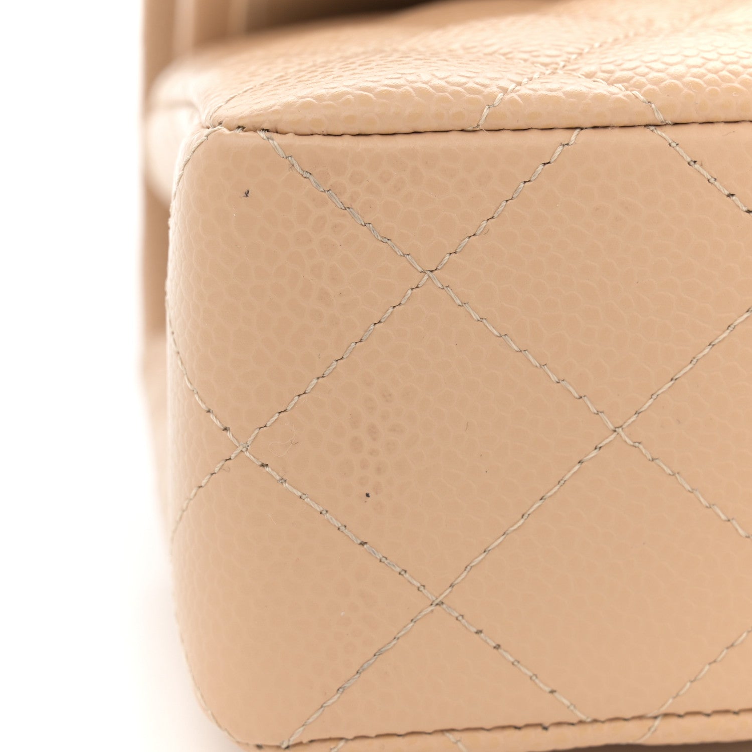 Chanel Caviar Quilted Small Double Flap Beige 11 of 12