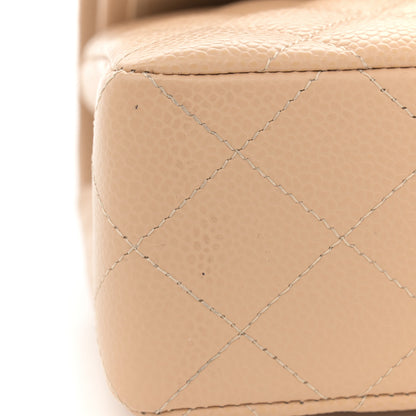 Chanel Caviar Quilted Small Double Flap Beige 11 of 12