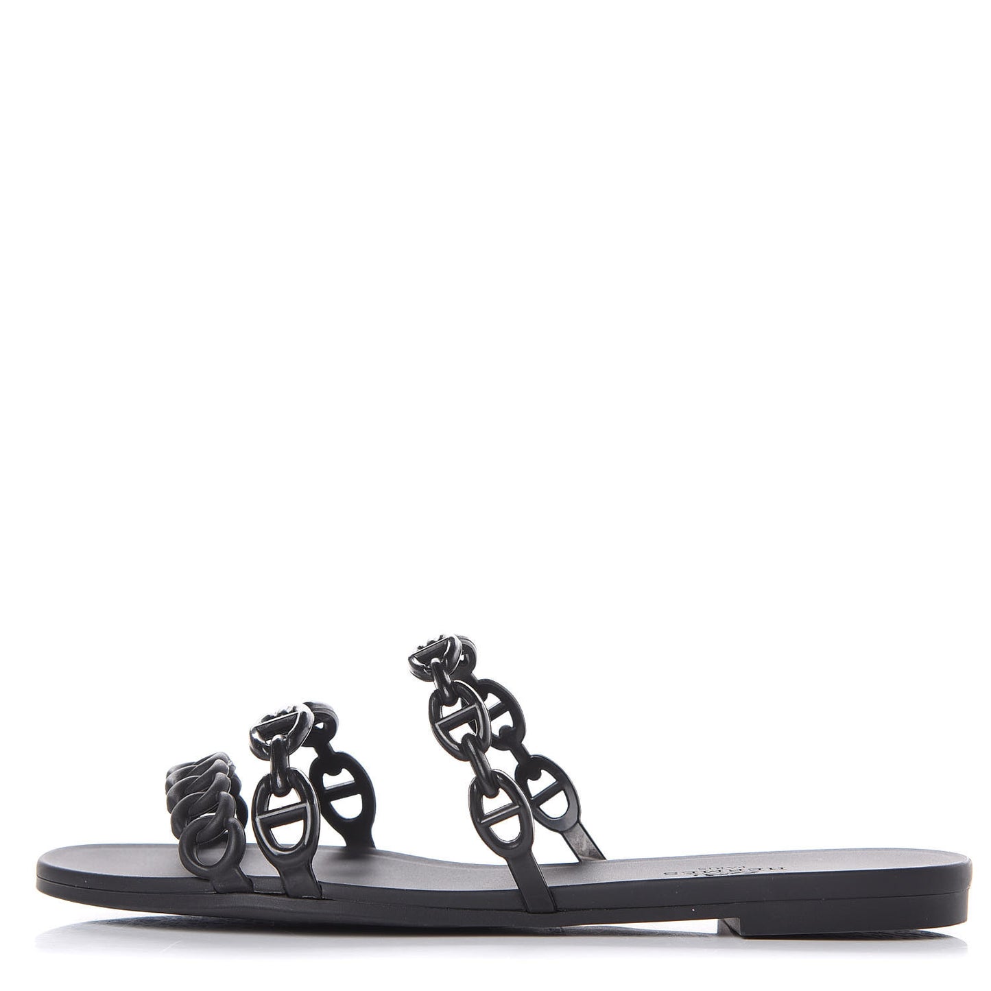 Rubber Chaine d'Ancre Rivage Sandals 35 Black