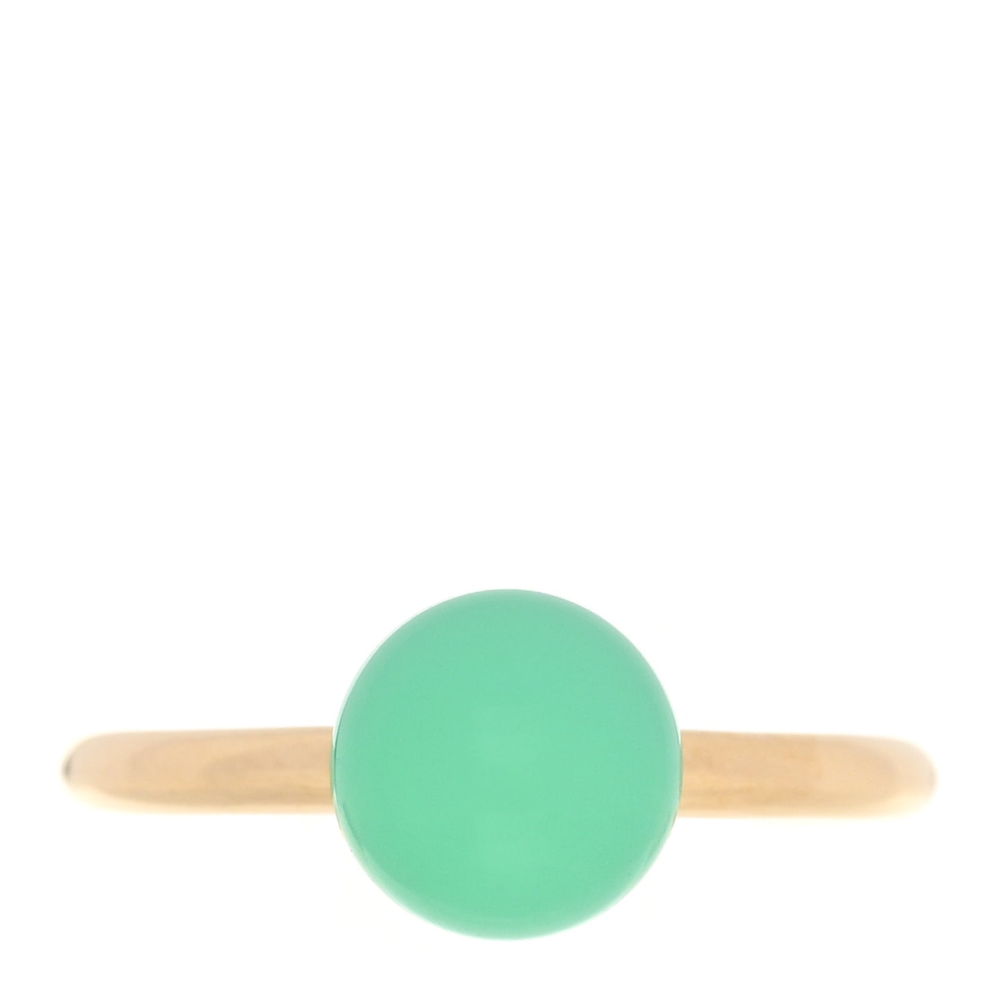18K Yellow Gold Chrysoprase 8mm HardWear Ball Ring 53 6.25