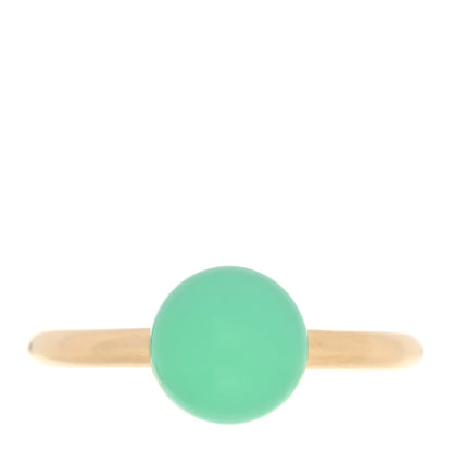 Tiffany 18K Yellow Gold Chrysoprase 8mm HardWear Ball Ring 53 6.25 1 of 4