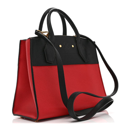 Louis Vuitton Taurillon City Steamer PM Black Rouge 3 of 10