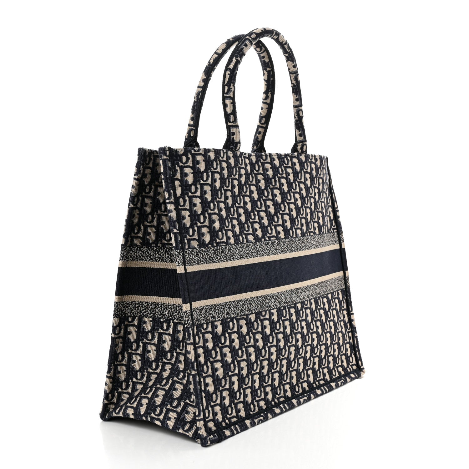 Christian Dior Oblique Large Book Tote Blue Multicolor 3 of 11