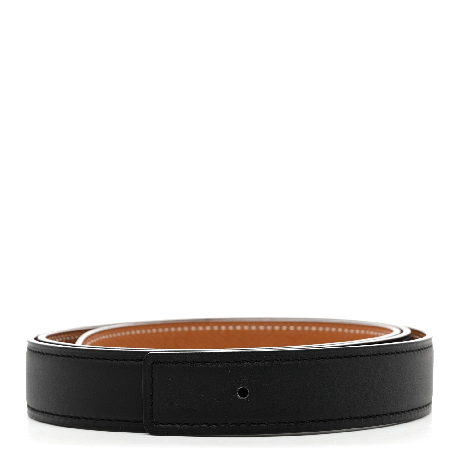 Hermes Swift Epsom 24mm Belt Strap 95 38 Black Gold 1 of 7