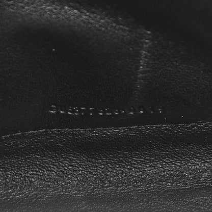 Saint Laurent Grain De Poudre Matelasse Chevron Monogram Chain Wallet Black 7 of 11