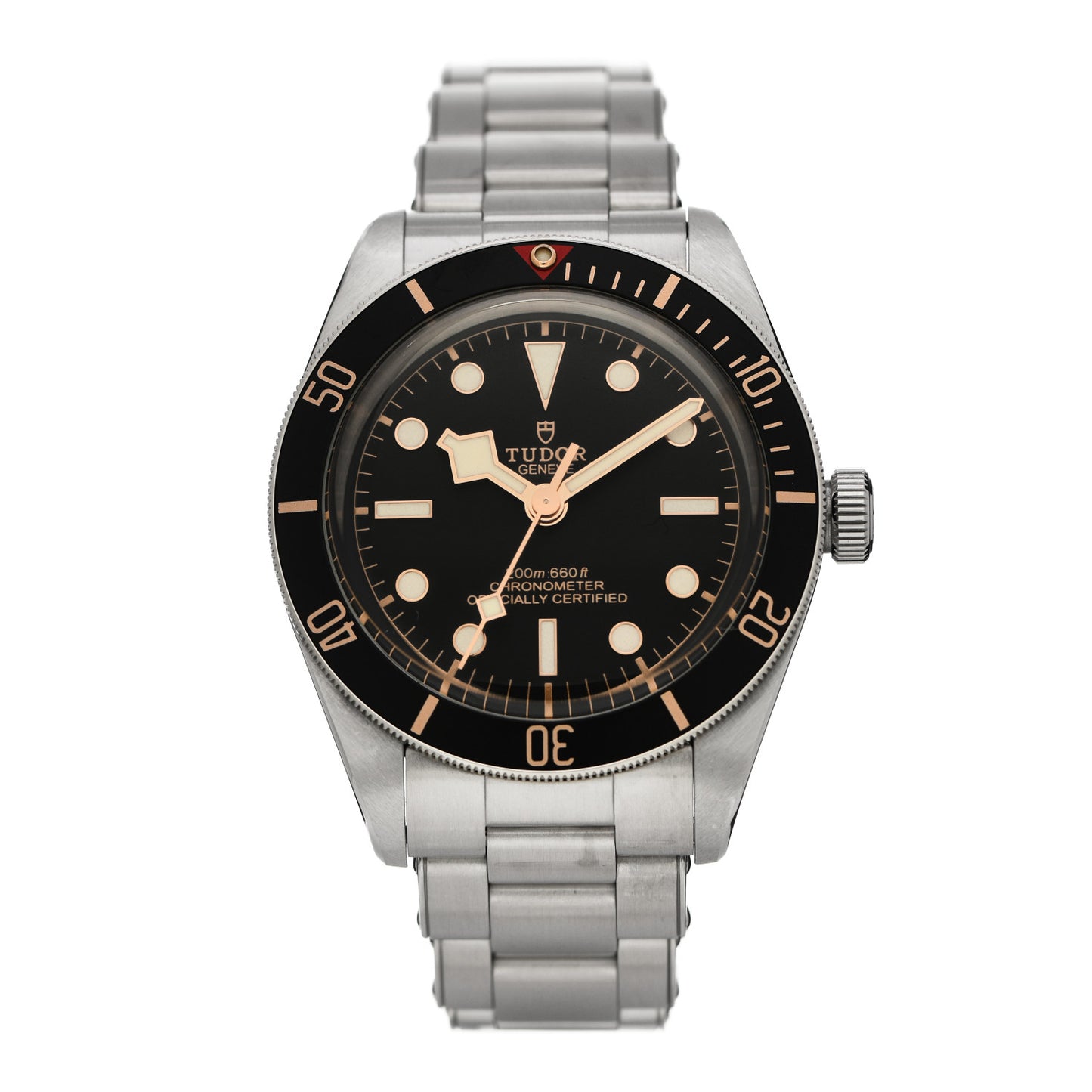 Stainless Steel 39mm Black Bay Fifty Eight Automatic Watch Black 79030N