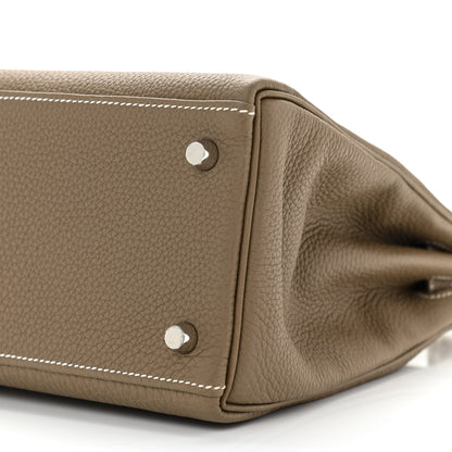 Hermes Togo Kelly Retourne 28 Etoupe 11 of 13