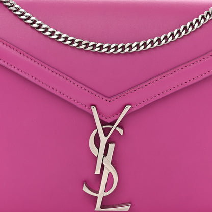 Saint Laurent Smooth Calfskin Monogram Cassandra Clasp Bag Electric Fuchsia 7 of 9