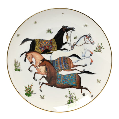 Hermes Porcelain Cheval D'Orient Dessert Plate 1 of 7
