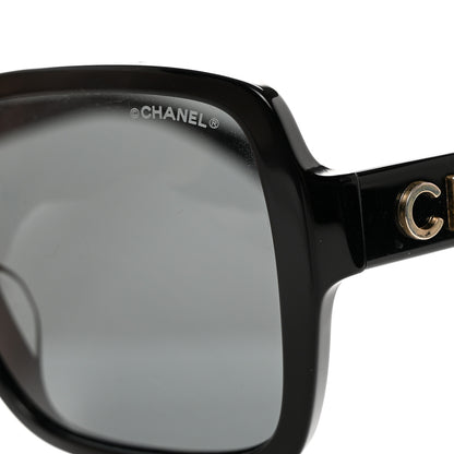 Chanel Acetate Square Sunglasses 5408-A Black 7 of 9