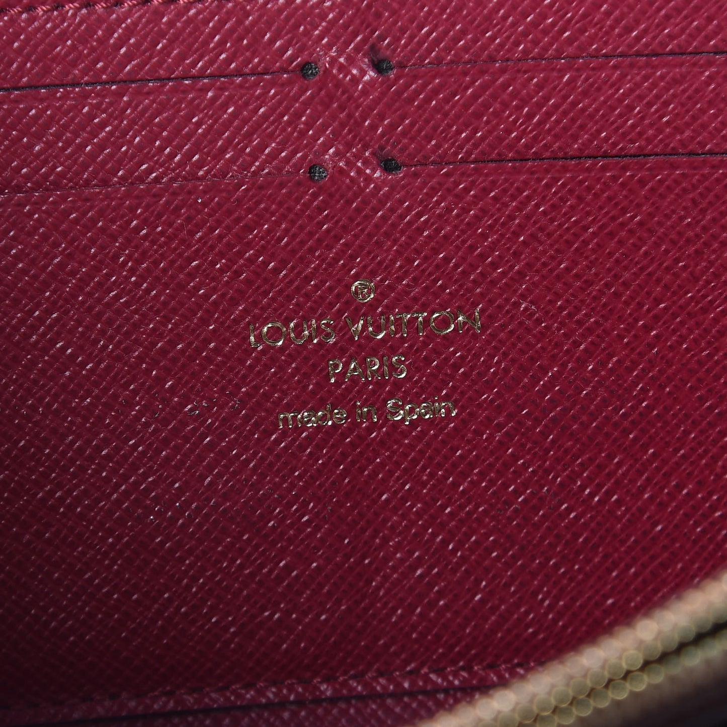 Monogram Clemence Wallet Fuchsia