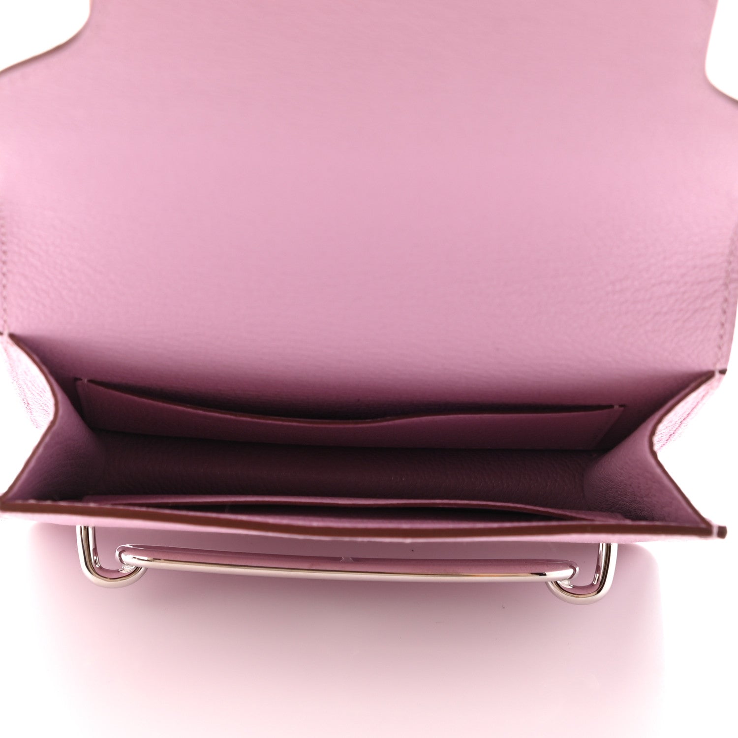 Hermes Chevre Mysore Roulis Slim Wallet Mauve Sylvestre 5 of 7