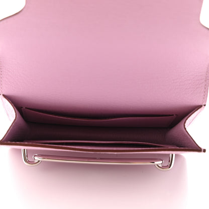 Hermes Chevre Mysore Roulis Slim Wallet Mauve Sylvestre 5 of 7