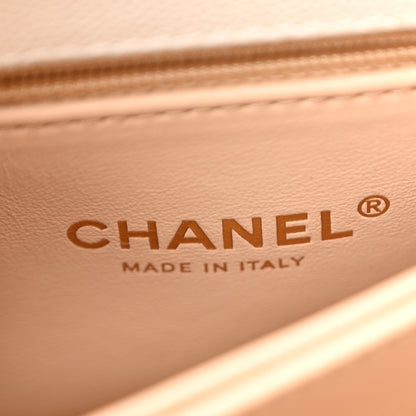 Chanel Caviar Quilted Mini Coco Handle Flap White 6 of 10