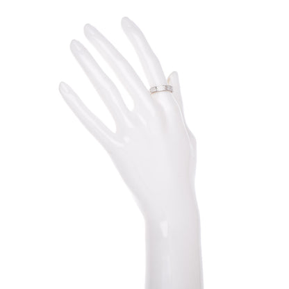 Cartier 18K White Gold Diamond 4mm LOVE Wedding Paved Band Ring 51 5.75 2 of 5