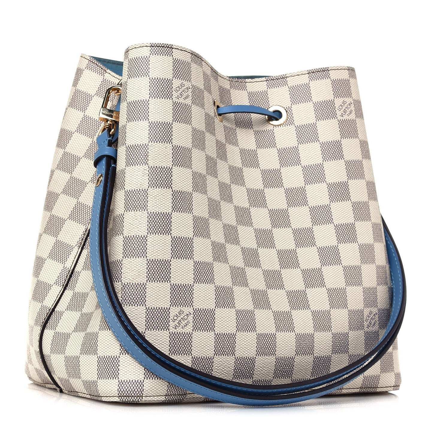 Damier Azur Neonoe MM Bleuet