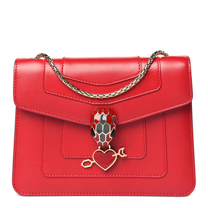 Bulgari Calfskin Serpenti In Love Forever Crossbody Bag Red 1 of 9